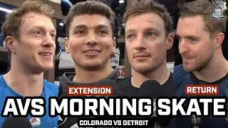 Devon Toews on Injury RETURN & Avs EXCITED For Malinski's Extension & More Before Game vs Detroit