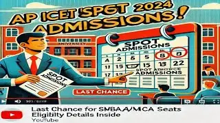 AP ICET 2024 COUNSELLING||SPOT ADMISSIONS||ELIGIBILITY||ICET||PROCESS||