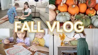ОСЕННИЙ VLOG 🍁🎃✨ | украшение дома к осени, осенний урок домашнего обучения, поход на рынок, прово...
