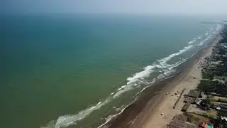 La playa de Tecolutla despu&eacute;s de un evento de norte fuerte 🌊🌬️