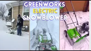 The Best Affordable Snow Blower under 200 💲 Greenworks 13-amp Corded Electric Snow Blower Review