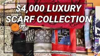 РОСКОШНАЯ КОЛЛЕКЦИЯ ШАРФОВ ЗА 4000 ДОЛЛАРОВ | CHANEL, HERM&Egrave;S, LOUIS VUITTON, DIOR & BURBERRY #358