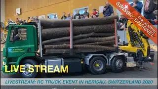 LIVE: RC Truck Event in Herisau, Switzerland -  2020 - Part 1/3