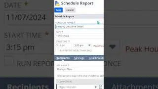 NetSuite Tip: How To Schedule Reports