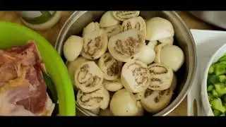 Matembele au Pilchard + Aubergine 🍆 / Feuille de patate Douce +Solo