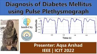 Machine Learning | Diagnosis of Diabetes using Pulse Plethysmograph | PuPG