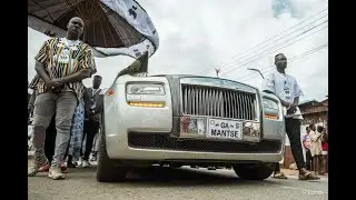 Arrival of Ga Mantse, Abiasuma Nii Tackie Tsuru II to welcome Asante Mantse, Otumfour Osei Tutu II.