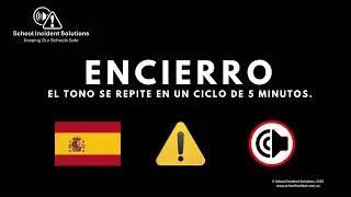 Tono de Alarma de Encierro - Español, 2025 - Ciclo de 5 minutos