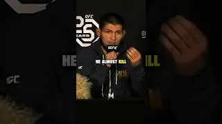 Khabib Explain why he Jumped over the cage 🤯