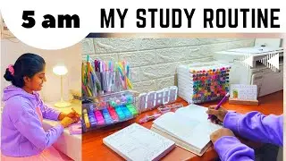 💜 എന്റെ Study Routine | 5 am Early morning study Routine | Students Study tips & tricks malayalam