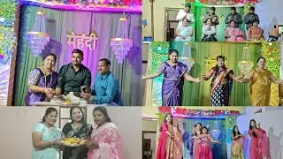सचिनची मेहंदी/ संगीत फंक्शन 🎶आम्ही खेळले खूप छान कपल गेम 🥳 मामीने केला खुप छान डान्स💃