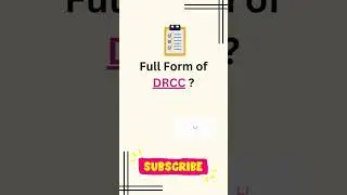 Full form of DRCC || DRCC ka full form || District Registration cum Counseling Center