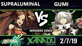 F@X 288 GGXRD2 - Supraluminal (Jam) Vs. GUMI (Elphelt) - Guilty Gear XRD Rev 2 Winner Semis