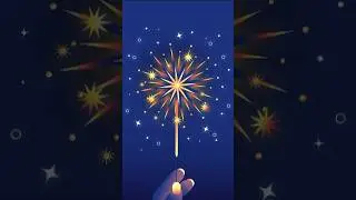 Firework illustration in illustrator #adobeillustrator #graphicdesign #illustration #firework #logo