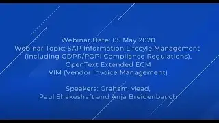 Proceed SAP Data Management with ILM & OpenText xECM