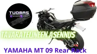 Yamaha MT 09  tavarateline. Rear rack installation.