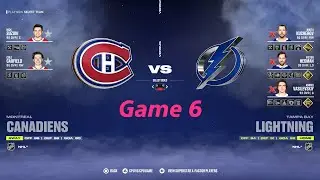 Canadiens vs Lightning Atlantic Semifinals Game 6 | Mock NHL 24 Stanley Cup Playoffs
