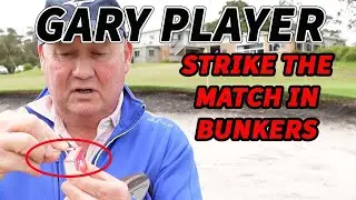 Gary Player Strike The Match In Bunkers