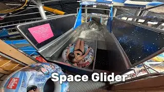 Water Coaster Water Slide in the World's Largest Thermal SPA Therme Erding Germany, POV 4k
