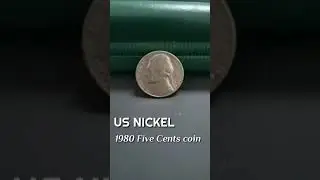 1980 Five cents US Nickel coin | 5 cents coin | 5 cents nickel coin #Shorts