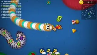 🐍WORMSZONE.IO | Giant Slither Snake TOP 01 / Epic Worms Zone Best Gameplay!