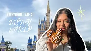 EVERYTHING I ATE AT DISNEY WORLD (pt 1) | food, snacks, rides, and more!!