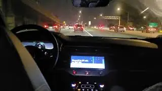 65 mph on the freeway at night in a WAYMO
