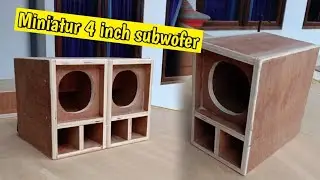 [SKEMA]‼️BOX MINISCOOP 4 INCH SUBWOFER SINGGEL