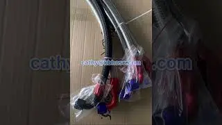 Nylon stainless steel braided fuel hose line assembly, can custom.#anfittings #anhose #dashfitting