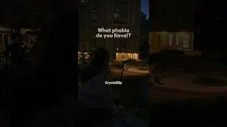 What phobia do you have!!?🖤 #phobia #fear #shorts #viral #trending #aesthetic #explore @CrystalRip