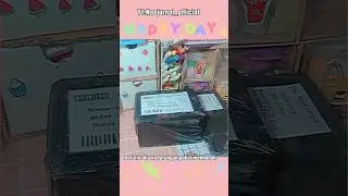 Unboxing paket sticker Sanrio|| ini bohongan saja ya cuma buatan sendiri😅 #unboxing #aesthetic