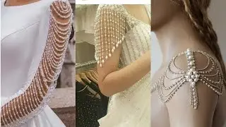 Beautiful pearl sleeves designs ❤️ must watch