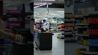 FUTURE ROBOT IS A CASHIER.