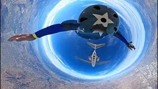 360 VR Video Of Perris CA DC-9 Jet Jump In October 2024