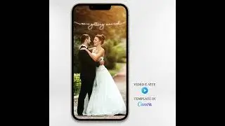 Wedding Video E-invite, Wedding Invitation, Animated Card, Modern Template, Minimalist Evite