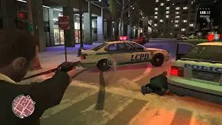 GTA 4 - Reaching and Escaping 6 Stars with only a basic Pistol (attempt 2)