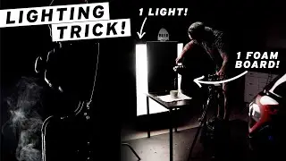 Photography Lighting Hack Using ONE Light!
