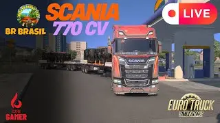 [🔴 LIVE 🔴]SCANIA NO PACK DE REBOQUE JL TRUCK | MAPA BR BRASIL | EURO TRUCK SIMULATOR 2 1.53 ❗️#ets2