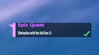 Elimination with the Rail Gun (1) - Fortnite Week 1 Epic Quest