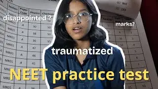 Studying for NEET practice test | DISAPPOINTED with results 😭 | 11th grader study vlog | NEET 2027🫶🏼