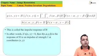 Linear, Position Invariant Degradations - Image Restoration - Image Processing