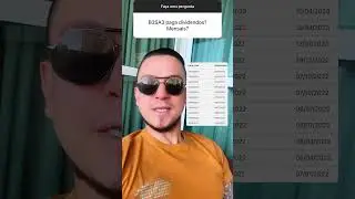B3SA3 paga dividendos mensais?