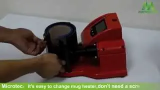 Microtec New Electric Mug Press  VS Competitor's Pneumatic Mug Press