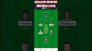 dcw vs upw dream team dcw vs upw dream prediction, dcw vs upw match prediction.#dream11prediction