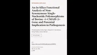An In Silico Functional Analysis of Non-Synonymous Single-Nucleotide Polymorphisms of... | RTCL.TV
