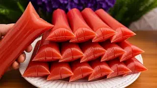 Natural Strawberry Popsicles 🍓 | Dairy-Free & Made with Real Fruit