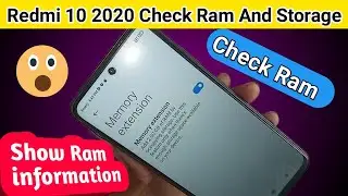 Redmi 10 2020 check ram and Storage