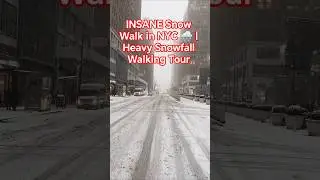 INSANE Snow Walk in NYC 🌨️ | Heavy Snowfall Walking Tour #newyorkcity #snow