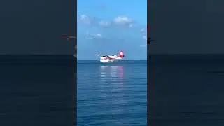 Seaplane take off #travel #viral #maldives #ocean #waves #sea #airtaxi #seaplane #shorts