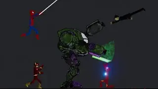 Heroes MARVEL AND DC vs Melon | People Playground